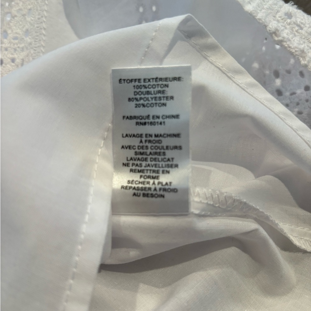 NWT 89th & Madison White Eyelet Dress - Picture 5 of 8
